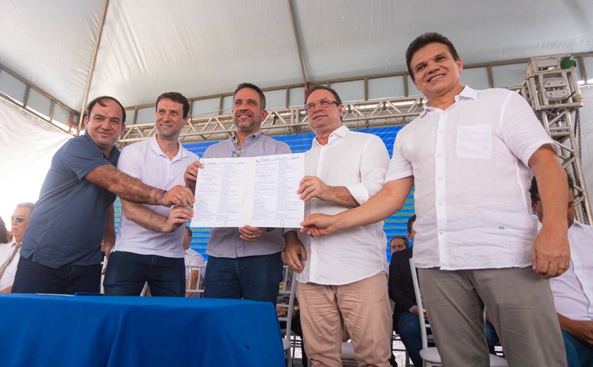Luciano Barbosa e Paulo Dantas inauguram nova Casa de Custódia e 10 km de vias pavimentadas