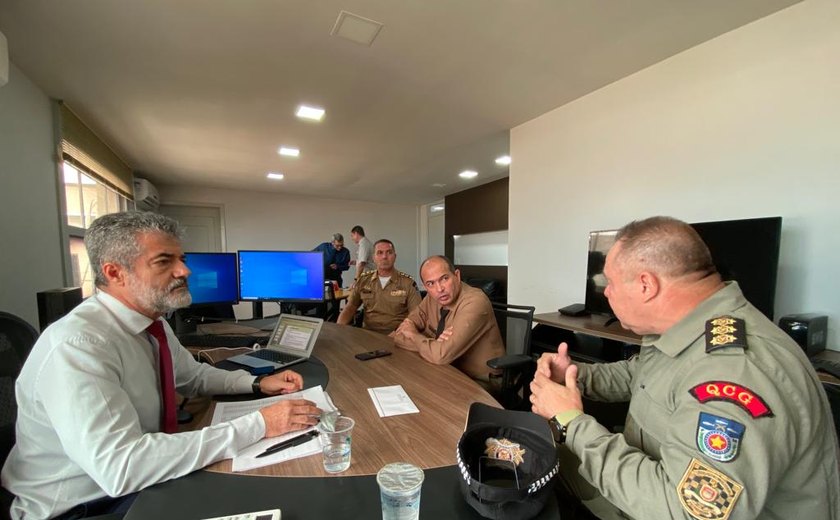 Secretário Flávio Saraiva recebe novo Comandante Geral da Polícia Militar