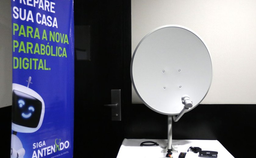 Famílias de baixa renda podem receber antena parabólica digital