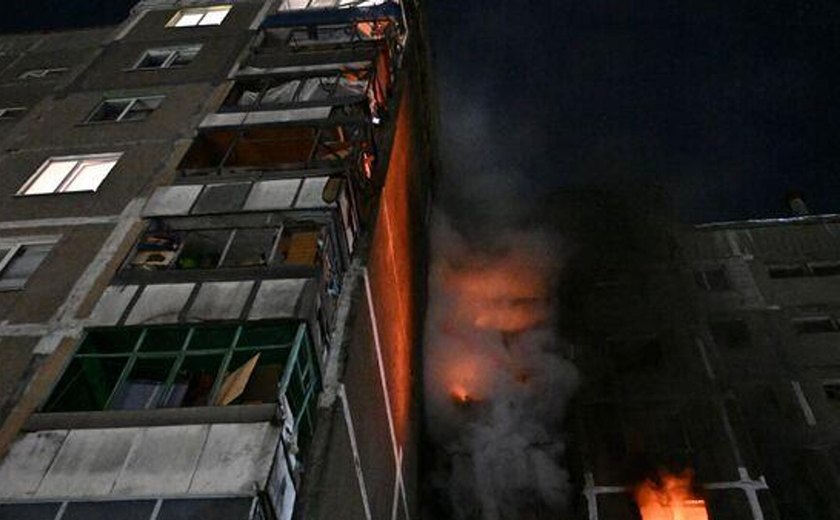 Ataque massivo de drones da Ucrânia em Kursk deixa destruição, feridos e uma vítima fatal (FOTOS)