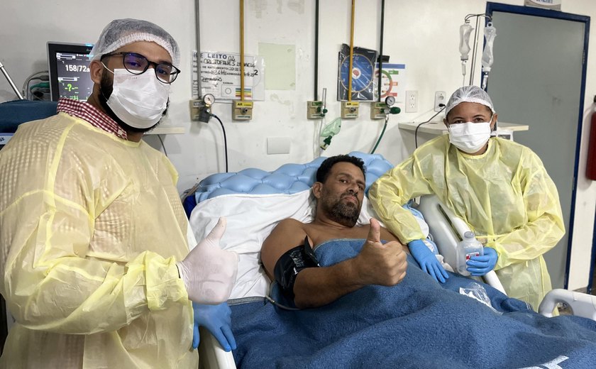 HGE salva a vida de empresário alagoano que sofreu AVC e trombose