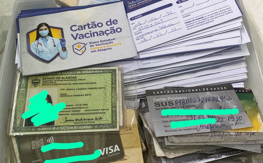 Achados e Perdidos: Documentos e cartões esquecidos nos postos de vacinação podem ser recuperados no Ginásio João Paulo II