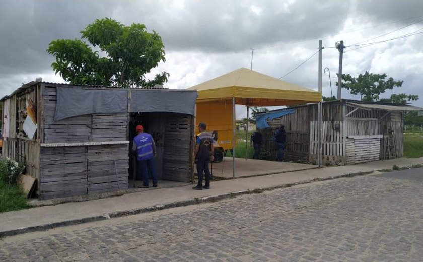 Convívio Social realiza remoção de construções irregulares na parte alta de Maceió