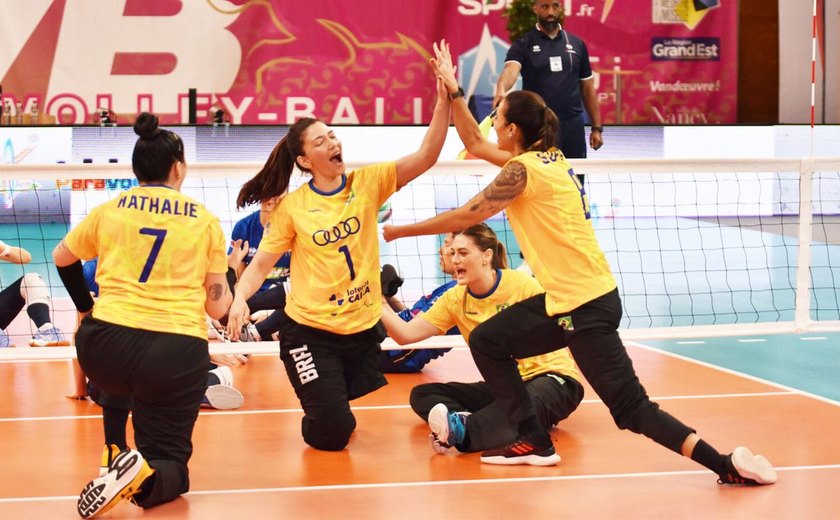 Seleção de vôlei sentado é bronze em torneio preparatório para Paris