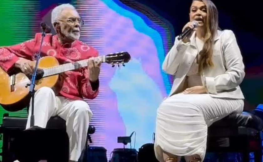 Preta Gil se declara a Gilberto Gil após dueto em SP: 'Sentir na pele tudo o que vivemos'