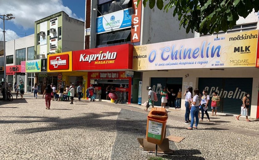 Comércio de Arapiraca tem funcionamento normal no fim de ano