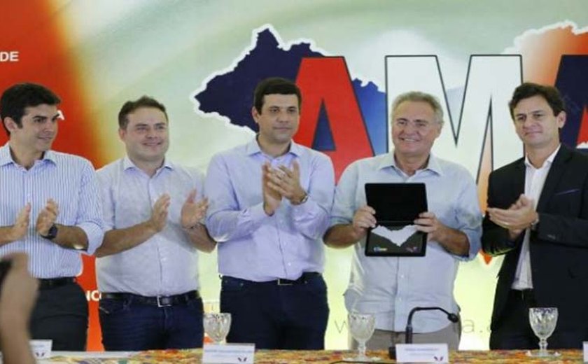 Mais de 80 por cento dos prefeitos de Alagoas prestigiaram Renan Calheiros, em reunião da AMA
