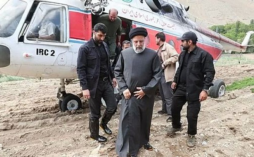 helicóptero levava presidente Raisi e ministros antes de 'incidente'