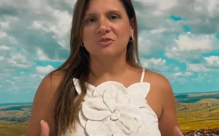 Prefeita Marcela Gomes anuncia em vídeo o pagamento de salários em Novo Lino