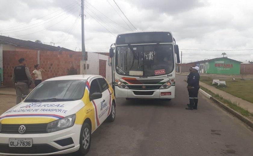 Arsal intensifica fiscalização dos ônibus da linha Rio Largo-Maceió