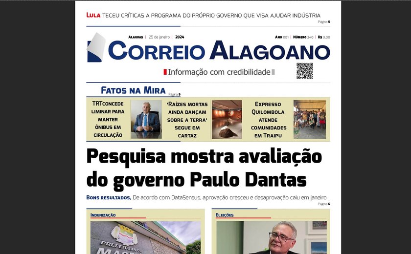 Pesquisa mostra avaliação do governo Paulo Dantas
