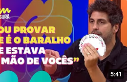 Sem Censura | Ilusionista Gabriel Louchard surpreende com truque de mágica