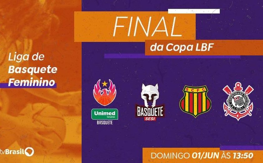 TV Brasil transmite final da Copa de basquete feminino no domingo