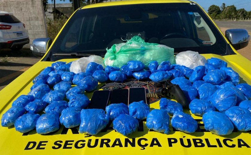 Em uma semana PM apreende 14 armas de fogo e quase 50 kg de drogas