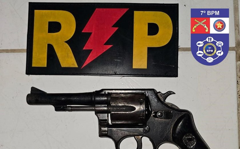 PM-AL detém menor com arma de fogo em Santana do Ipanema