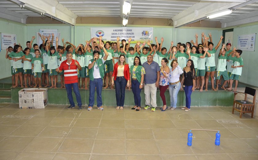 Semarhpi realiza gincana ecológica para alunos da rede municipal de ensino, em Palmeira
