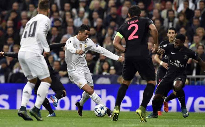 Com 2 de Cristiano Ronaldo, Real vence PSG por 3 a 1
