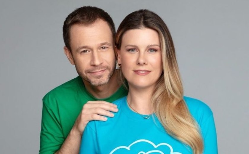 Ao lado de Tiago Leifert, Daiana Garbin atualiza estado de saúde da filha