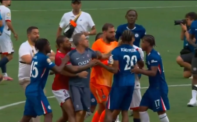 Final do Mundial tem confusão generalizada pós-jogo e tapa de Luis Enrique em João Pedro