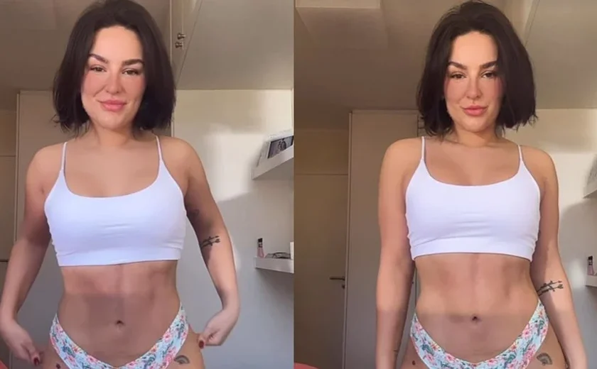 Kéfera mostra corpo definido e avisa: 'Tô virando maromba'; veja antes e depois