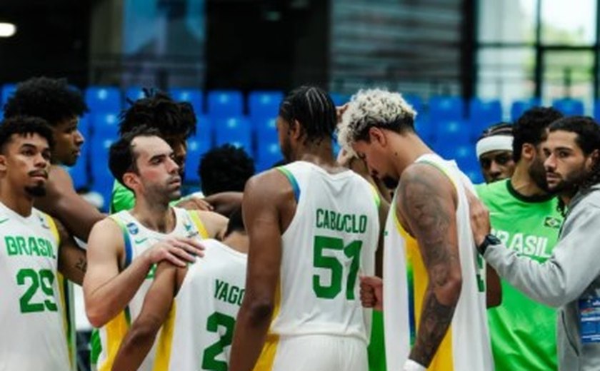 Seleção masculina de basquete erra muito, mas ganha do Uruguai na largada da Americup