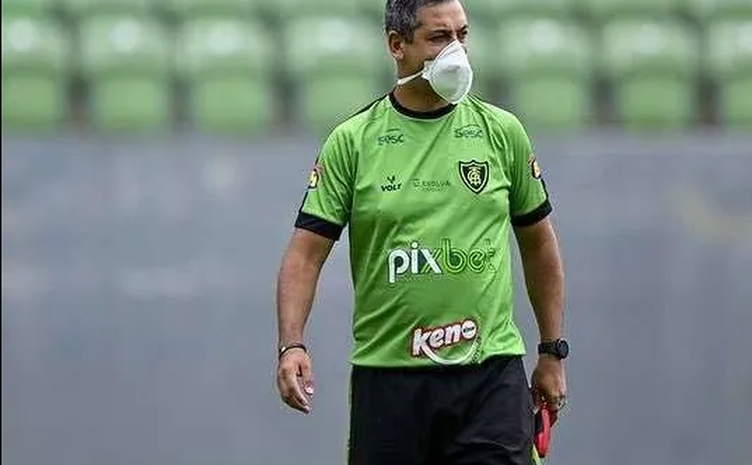 América-MG anuncia saída do técnico Marquinhos Santos após sequência de tropeços
