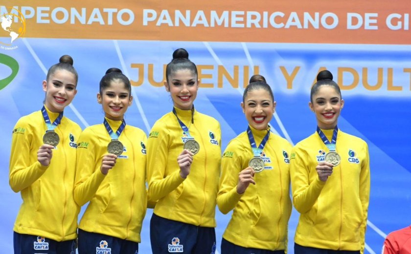 Brasil fecha Pan-Americano de Ginástica Rítmica com 12 medalhas