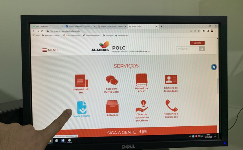 Instituto de Identificação passa a emitir certidão de antecedentes criminais on-line