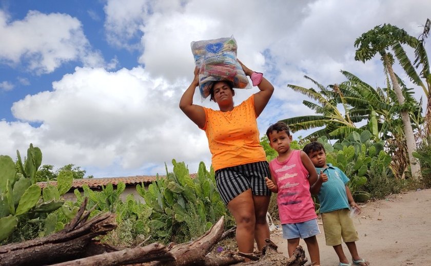 Alimento sinônimo de Esperança para famílias em risco alimentar em Alagoas para um Natal sem fome