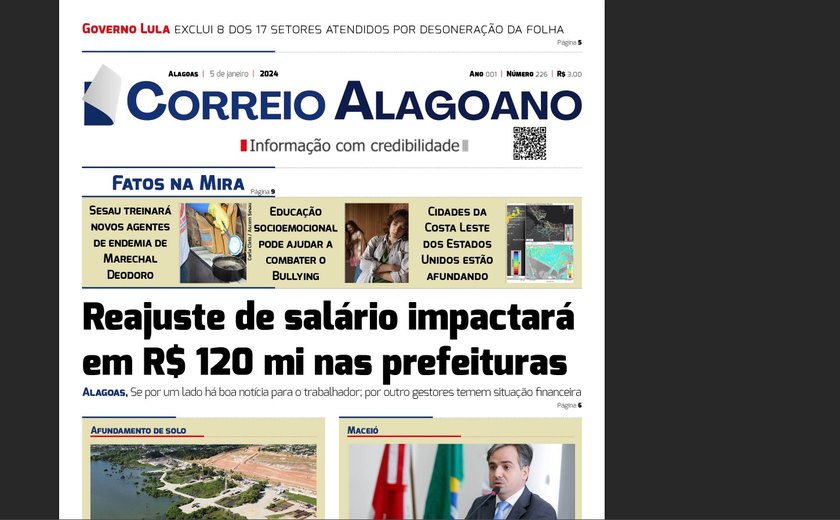 Reajuste de salário impactará em R$ 120 mi nas prefeituras