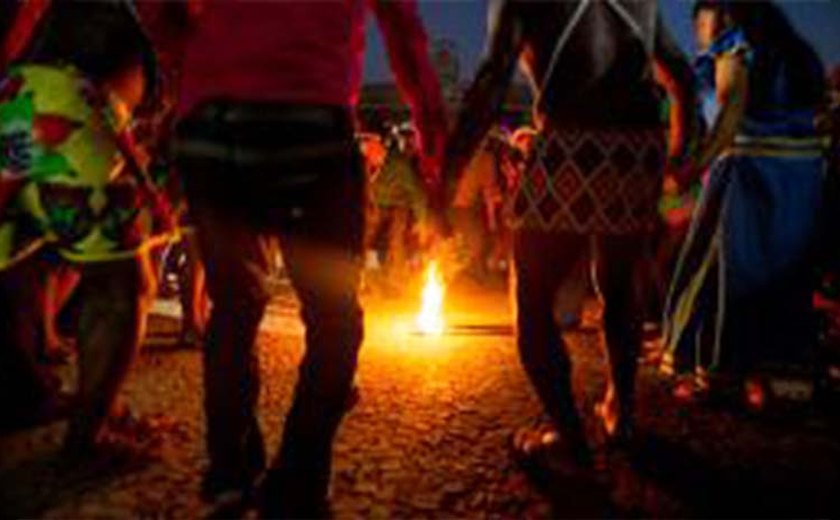 Fogo Sagrado é aceso em Palmas para o início dos Jogos Mundiais Indígenas