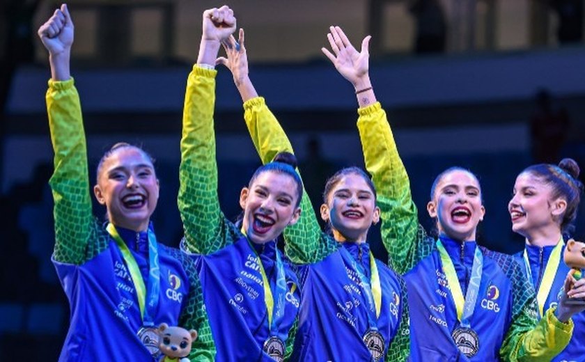 Alagoana Duda Arakaki faz história e leva Brasil ao 1º pódio em Mundial de Ginástica Rítmica