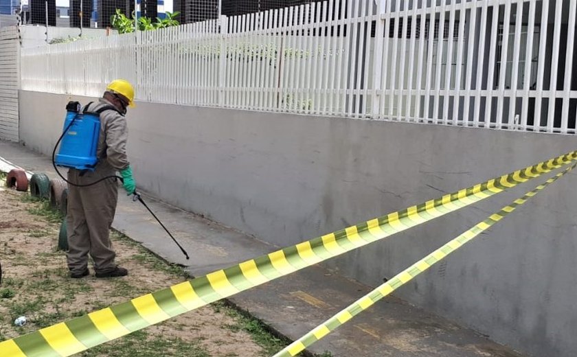 Vigilância de Zoonoses inicia aplicação de inseticida em praça com infestação de carrapatos