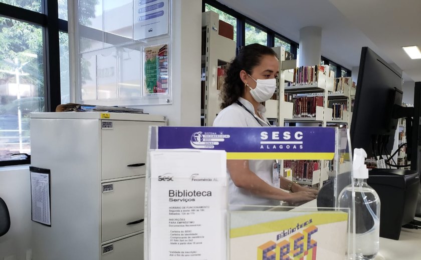 Biblioteca Sesc Poço e Arapiraca vão reabrir com mais 300 novos exemplares