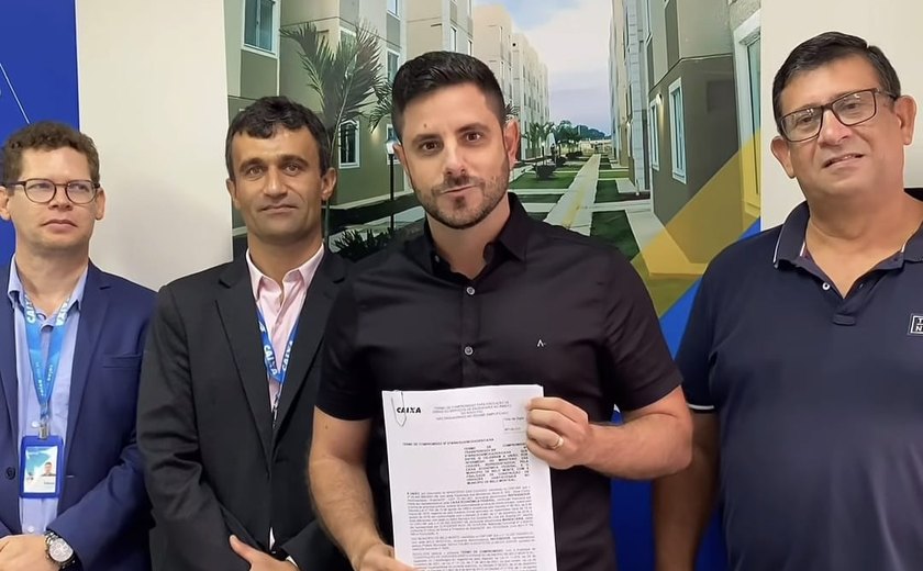 Prefeito Dalminho assina contrato com a Caixa para construir 25 moradias em Belo Monte
