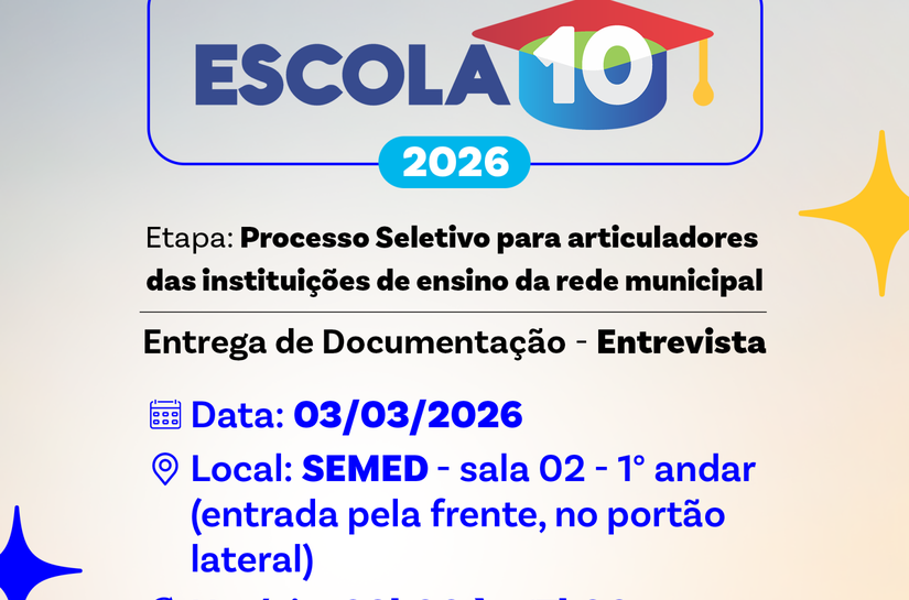 Campo Alegre terá ações pelo Programa Escola 10 com o objetivo de fortalecimento da educação básica