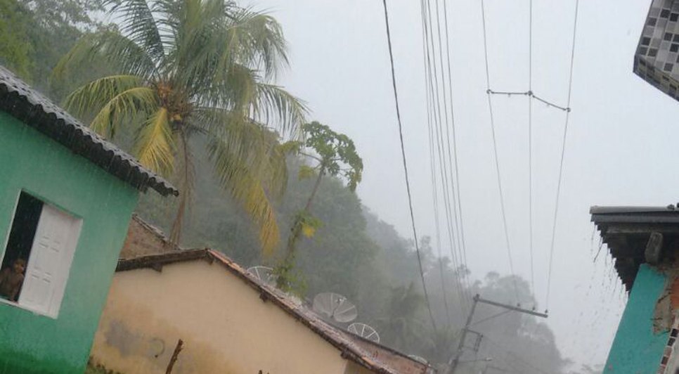 chuva no interior