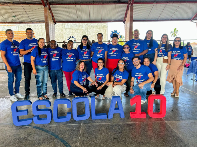 Estudantes participam de Aulão Saeb com gincana no Ginásio Marisa Leite em Piaçabuçu