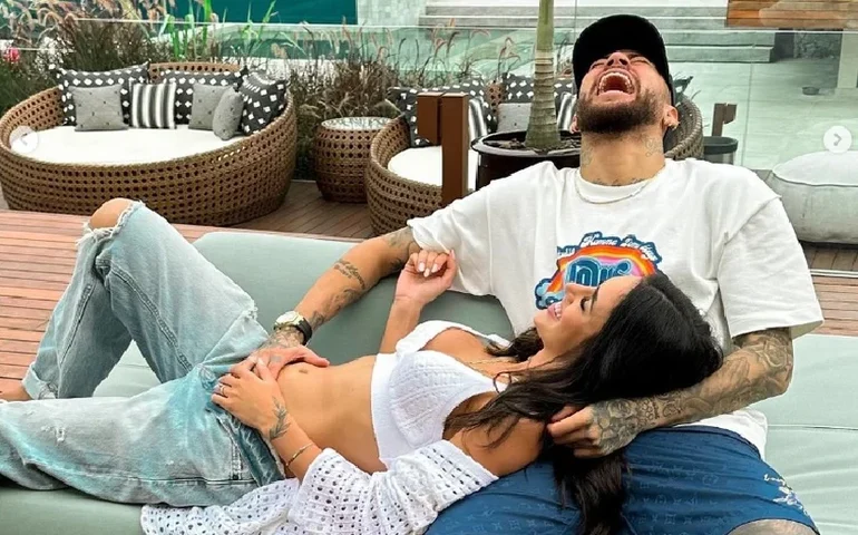 Neymar e Bruna Biancardi superam briga e escolhem madrinha da 2ª filha do casal