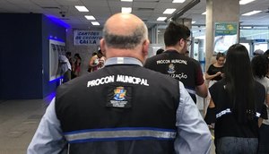 PROCON FICALIZAÇÃO AGÊNCIA BANCÁRIA / Foto: Ascom/Semdec
