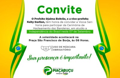 Confira a programação de 7 de setembro em Piaçabuçu