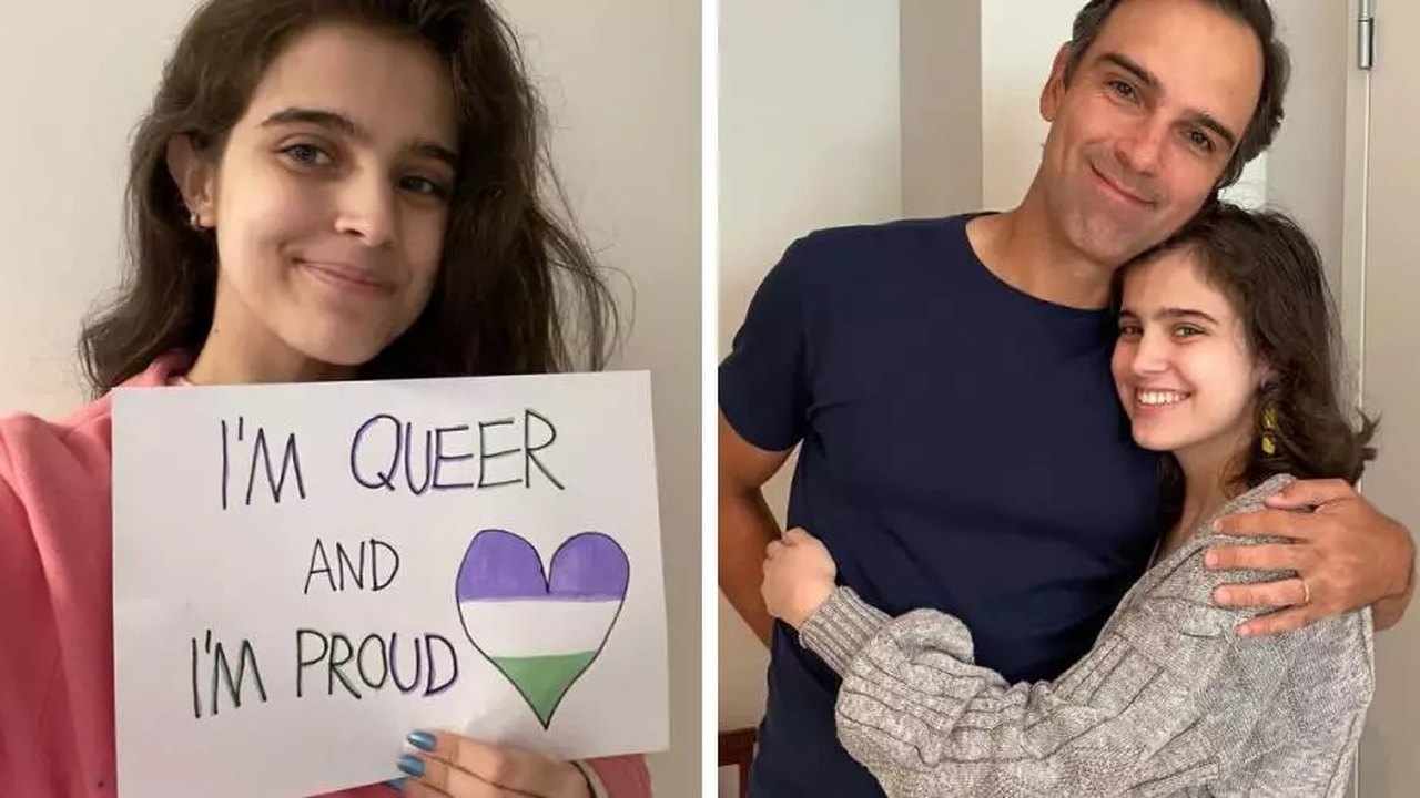 Filha de Tadeu Schmidt celebra Dia do Orgulho LGBT+