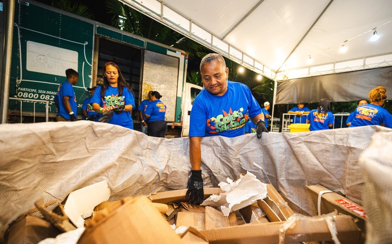 São João Massayó: coleta seletiva no polo Carlos Moura, em Jaraguá, ultrapassa 15 toneladas