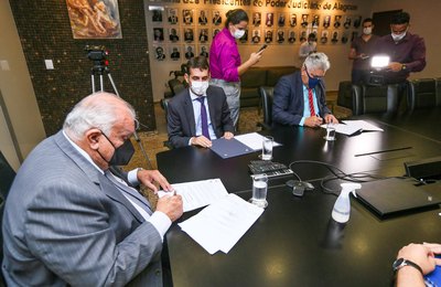 TJAL assina contrato para construção do novo Fórum da Comarca de São Luís do Quitunde