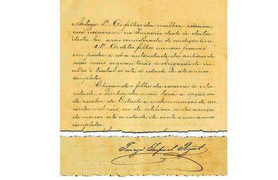 Há 150 anos, Lei do Ventre Livre era assinada