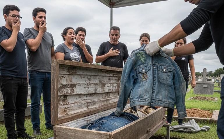Jaqueta de Dinho, dos Mamonas Assassinas, é encontrada intacta em exumação