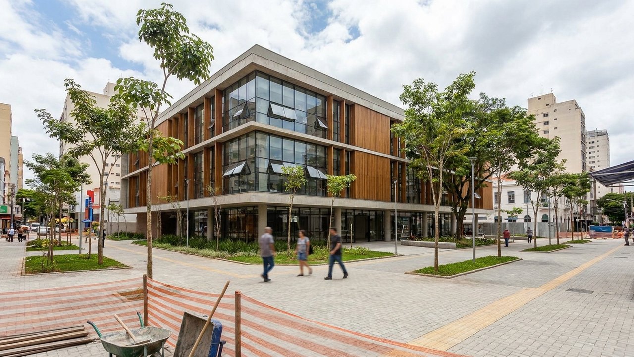 Biblioteca dos Saberes é a estrela do projeto de revitalização da Praça Onze