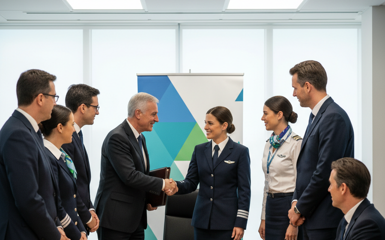 Aeronautas e empresas de aviação fecham acordo e evitam greve