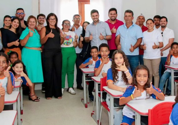 Prefeito Dalminho inaugura reforma e ampliação do CEI Santo Antônio no povoado Restinga