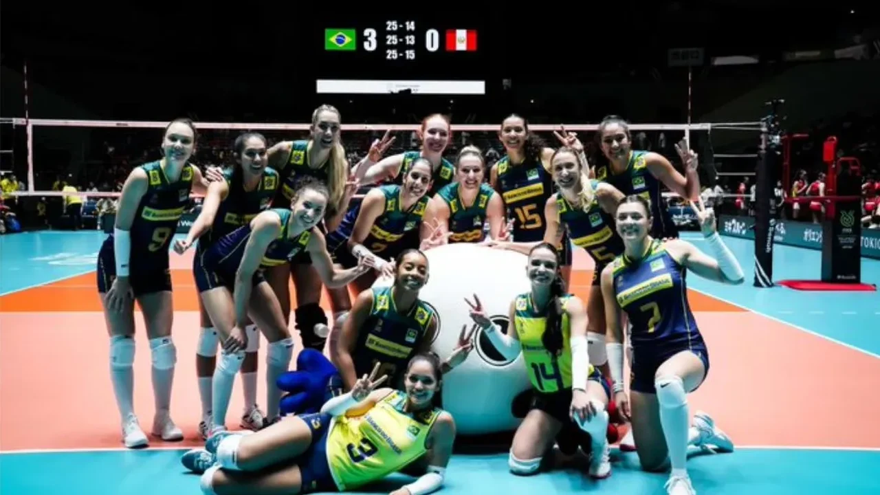 Seleção feminina de vôlei atropela o Peru e conquista a 2ª vitória